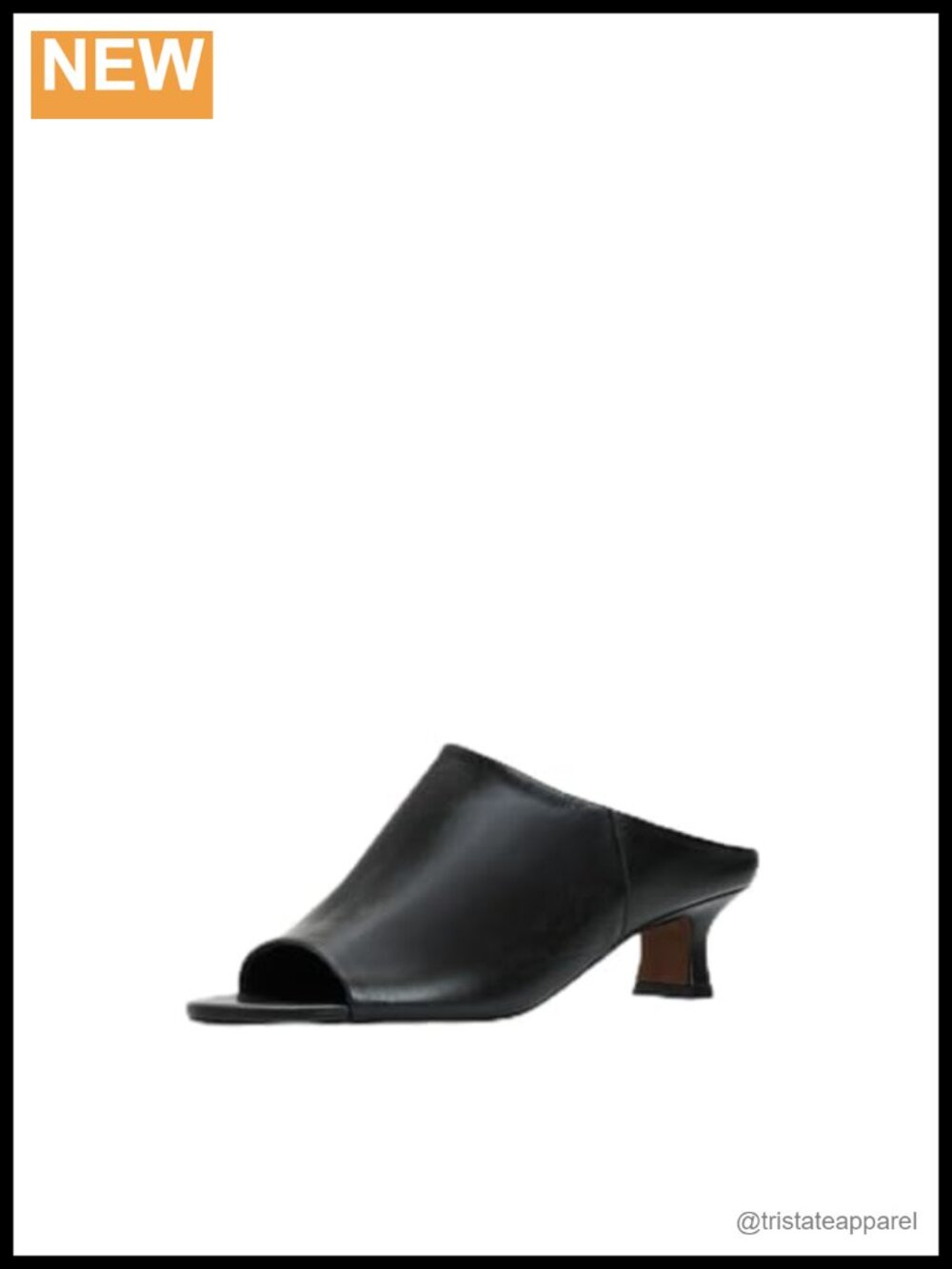 Heeled Sandal Leather Lined Round Toe Slingback Slide with 2" Heel